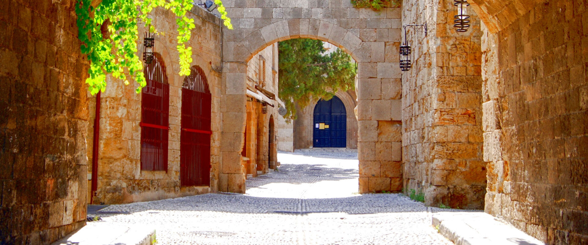 Ruelles dans la vieille ville de Rhodes