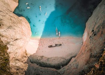 Eine Bootsfahrt zum Schiffswrack-Strand auf Zakynthos