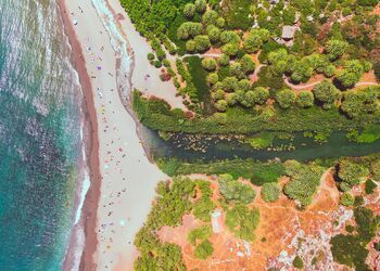 Sperimenta la bellezza in una cornice di palme della spiaggia di Preveli