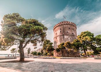 Une promenade pédestre à la ville historique de Thessalonique