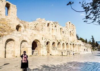The spectacle of the Odeon of Herodes Atticus in Athens 