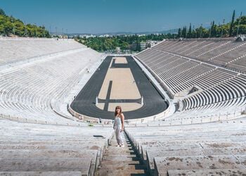 Eine Tour durch das Panathenaic Stadion in Athen