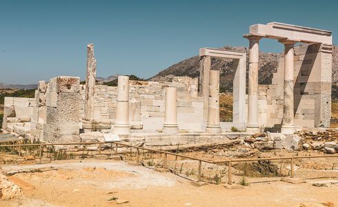Τhe Temple of Demeter, the 6th-century BC sanctuary dedicated to the goddess of harvest and fertility