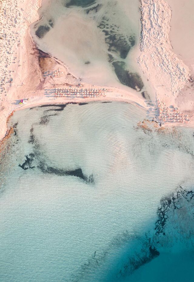 Balos beach from above