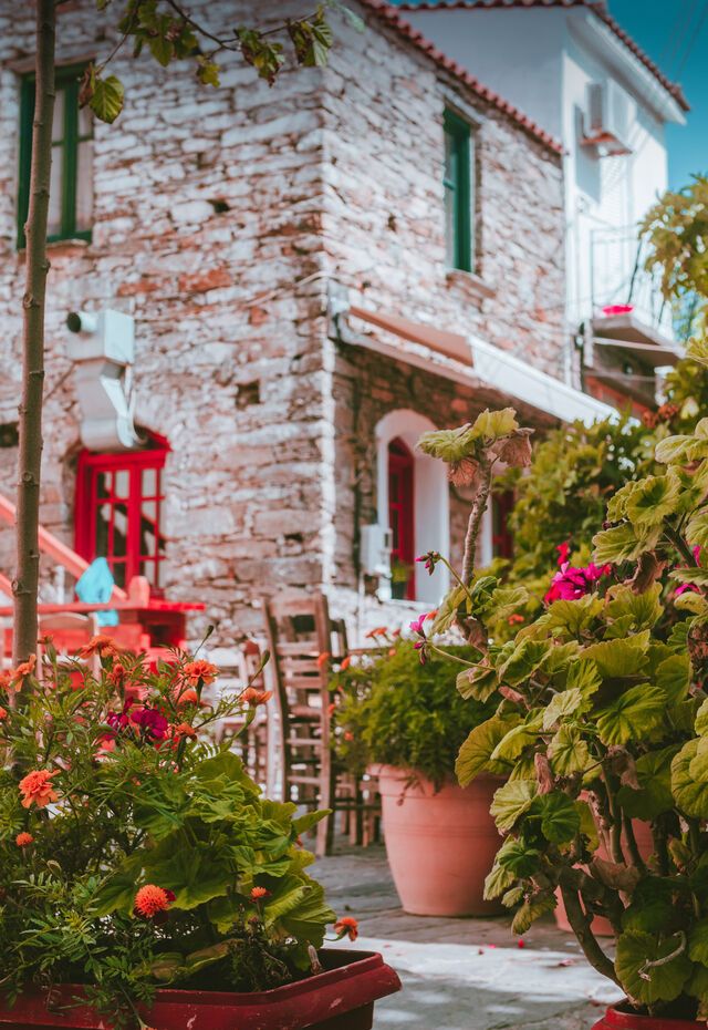Traditional kafeneio at Christos Rahon village