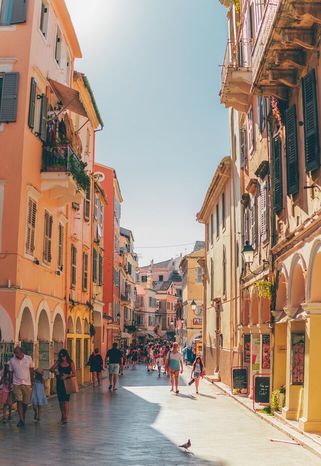 Walking in the old town of Corfu you can admire different buildings interesting from an historical, cultural and architectural point of view