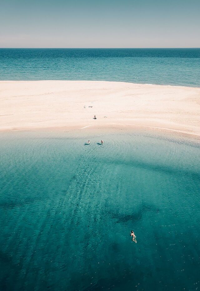 Sand-filled Possidi in Halkidiki