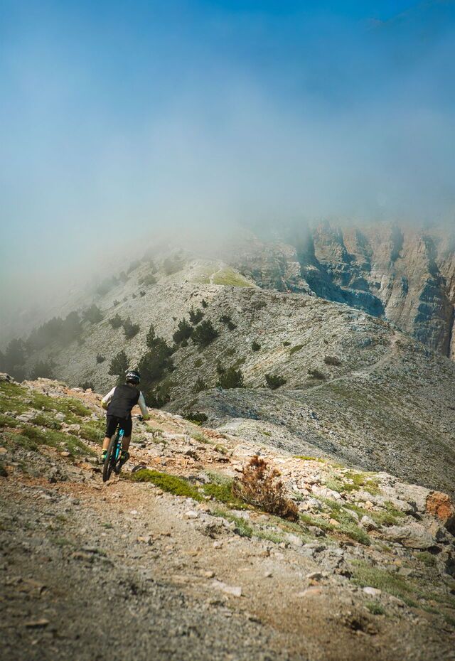 Mountain-biking at Mt Olympus
