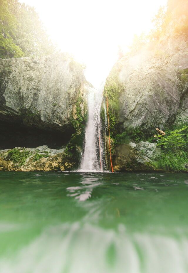 Canyoning along the Orlias Gorge