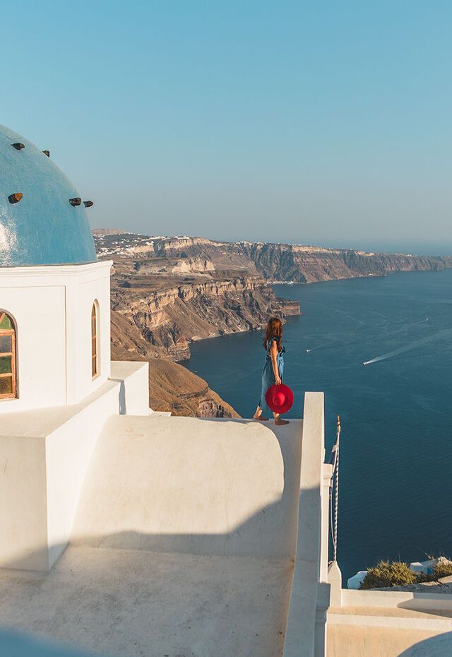 Caldera view in Santorini