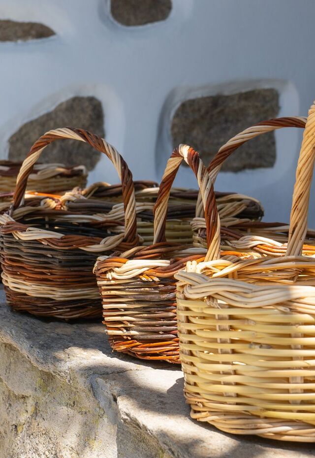 Volax is a village of basket weavers in Tinos