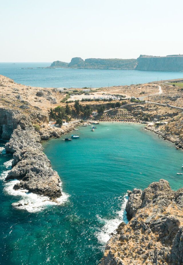 Saint Paul’s Bay and its golden sand are picture-perfect