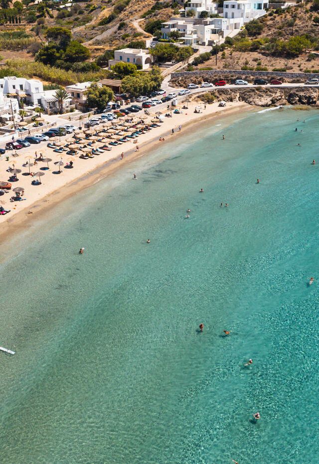Spiaggia di Agathopes, Syros, Grecia