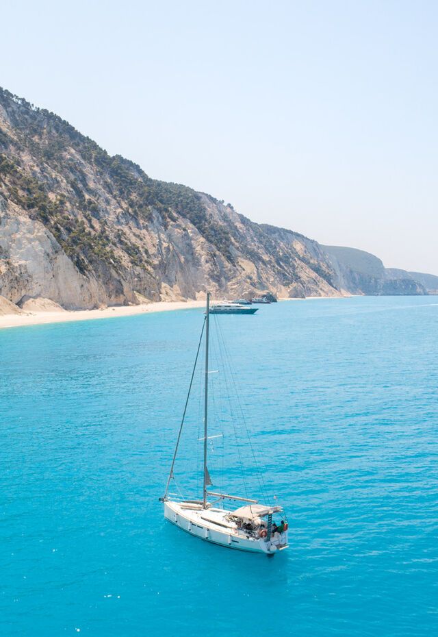  The 2km stretch of sand at Egremni is considered one of the most impressive in the Mediterranean