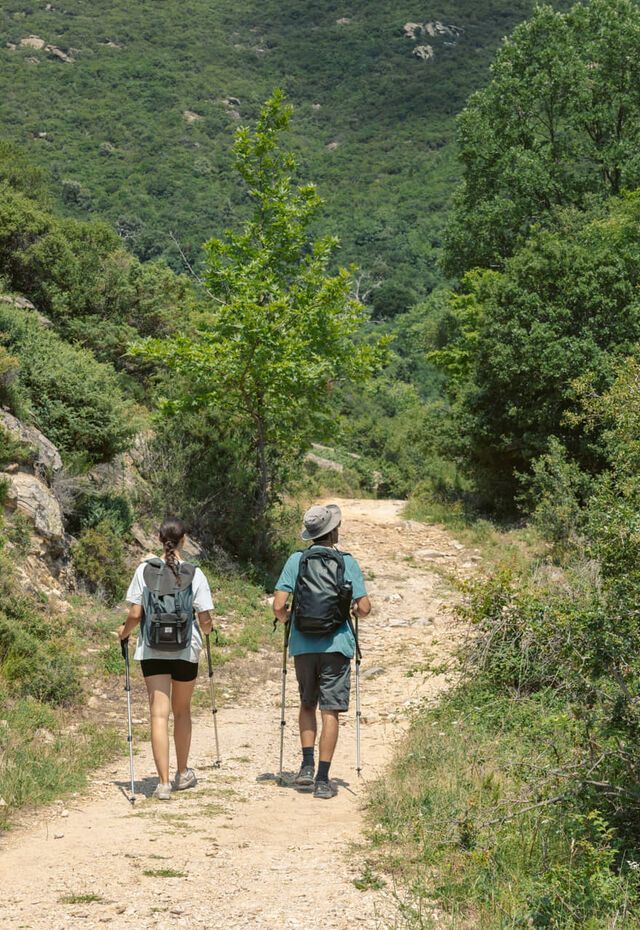 Senderismo en el monte Pangaio