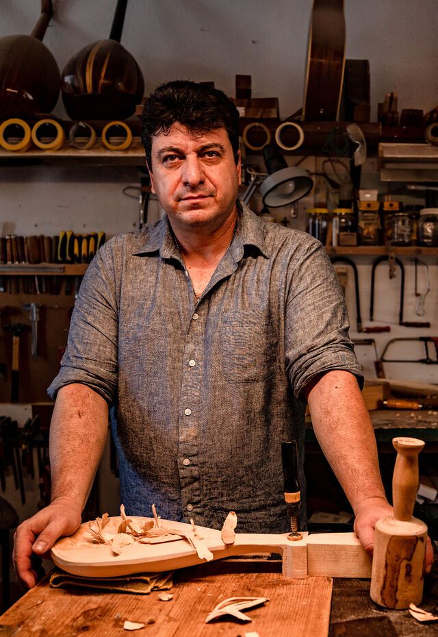 A local organ maker in Chania