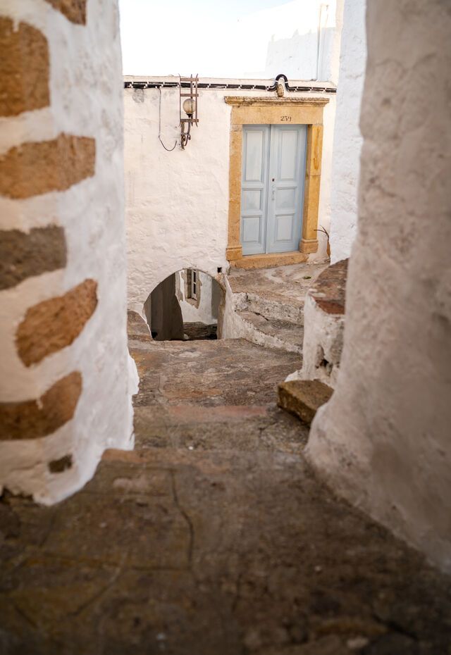 Alley in Chora of Patmos