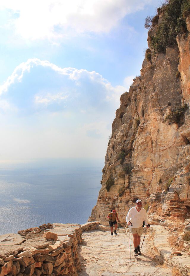 Hiking through Amorgos