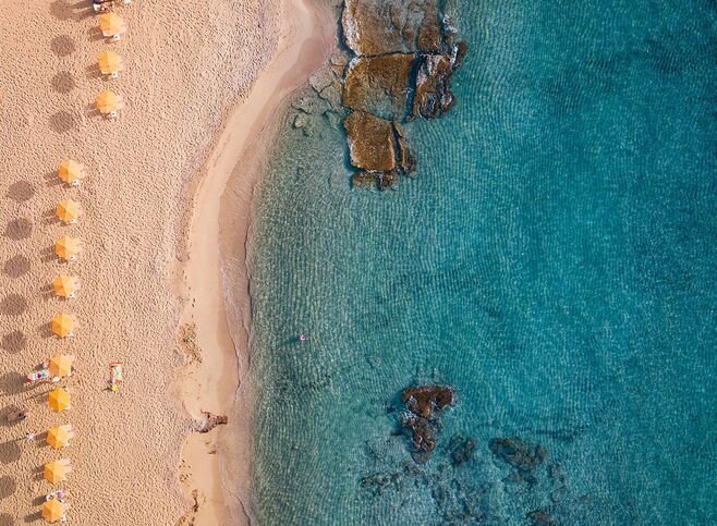 Elafonisi has a wonderful beach with pink coral sand and crystalline waters