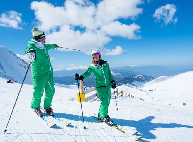 Parnassos Ski Resort: Skiing in Greece with sea view