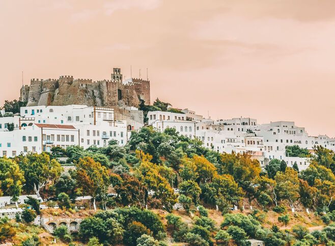 High on the hill above Hora, The Monastery of St John the Theologian