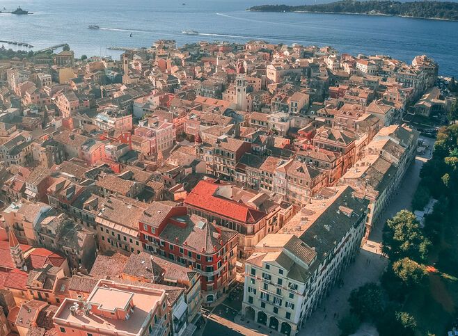 Liston and Spianada square in Corfu’s Old Town