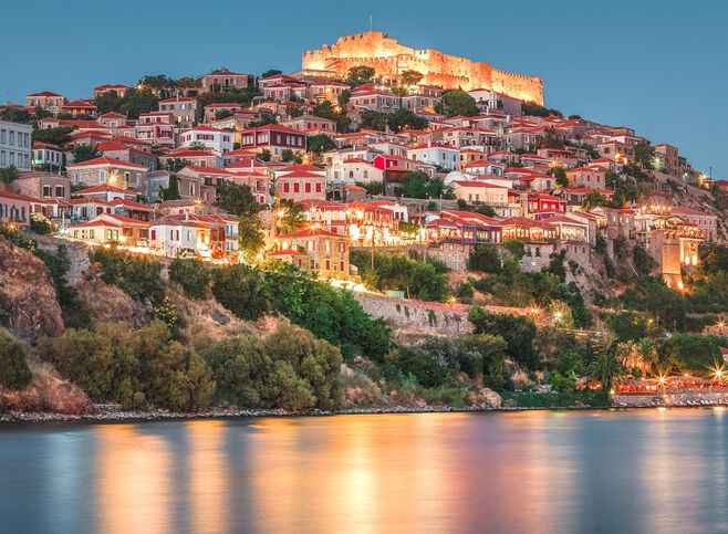 Molyvos, a castle town overwatching the Aegean Sea