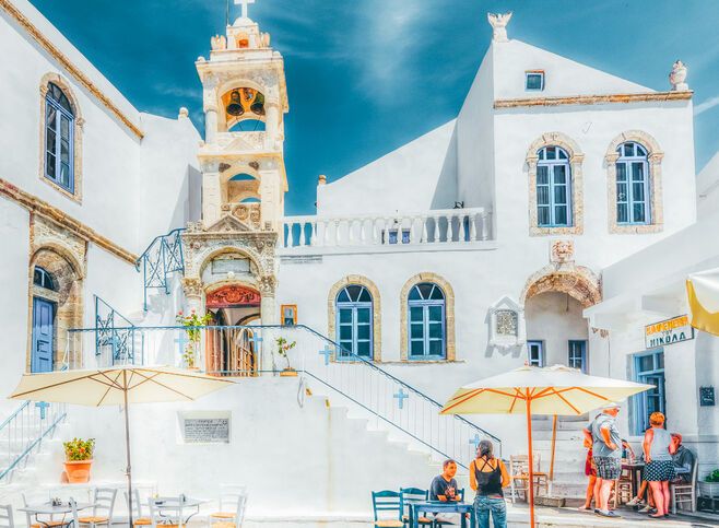 Porta Square in Nikia, Nisyros