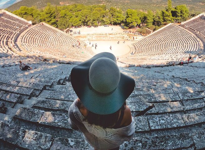 The ancient theatre of Epidaurus, A Unesco World Heritage Site