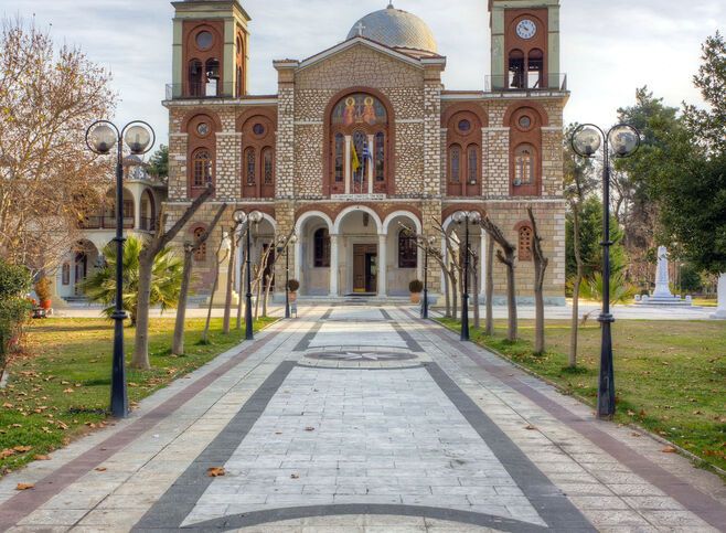 The magnificent Holy Temple of St Constantine in Karditsa town