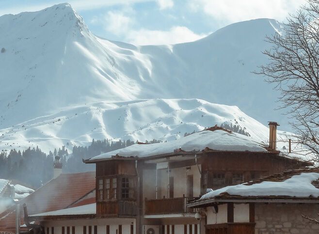 Metsovo’s main square is one of the most famous attractions of mountainous Greece