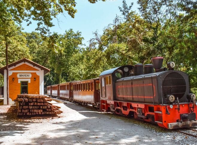 The legendary old steam train of Pelion is popularly known as Moutzouris