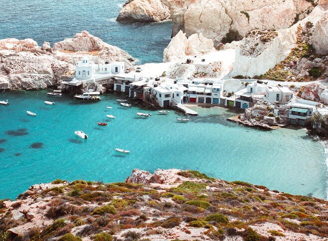 Fyropotamos, a seaside settlement with a tiny sandy beach