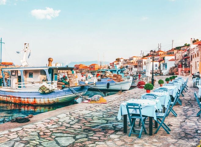 A walk around Nimporio will leave your heart brimming with peaceful thoughts and ineffable joy