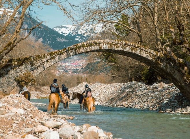 Multiple footpaths allow you to explore the countryside of Central greece