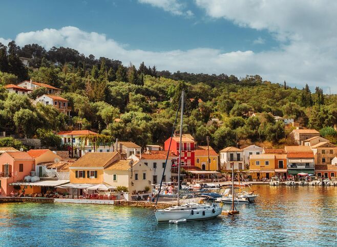 Famous for its seafood, Loggos is a must for a seaside lunch or dinner