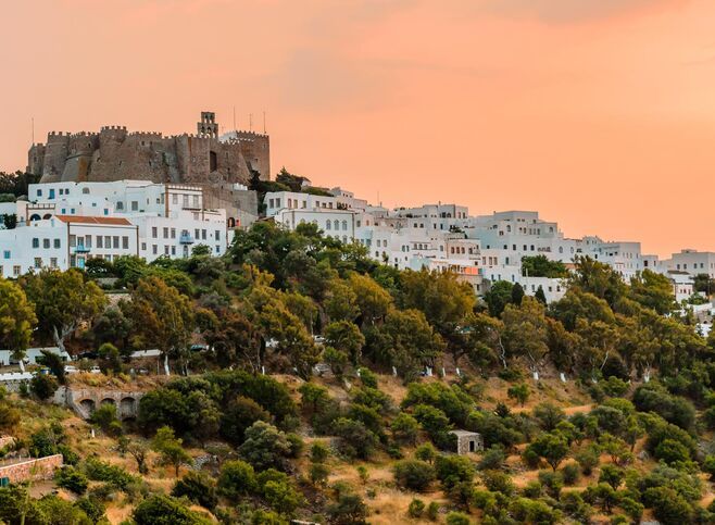 High on the hill above Hora, The Monastery of St John the Theologian