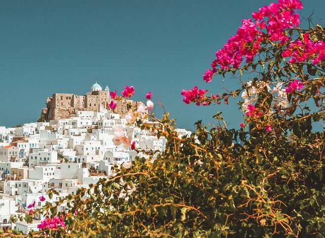Hora's famous castle, majestic views of the Aegean, windmills and whitewashed homes make up a remarkable traditional settlement