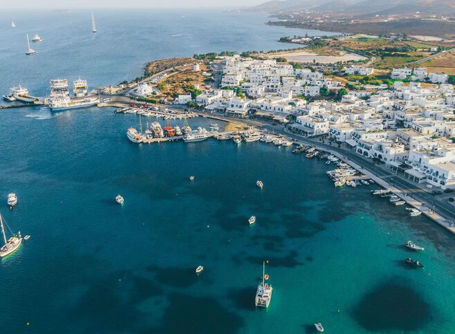 Hora is the capital and harbour of Antiparos island