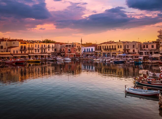 The Venetian Harbour of Rethymno, is the ideal place to enjoy fresh fish in a seaside taverna