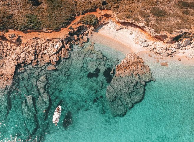Visit beautiful secluded bays and beaches along the way, Marine Park of Alonissos