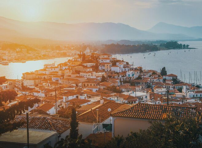 Sunset in Poros island