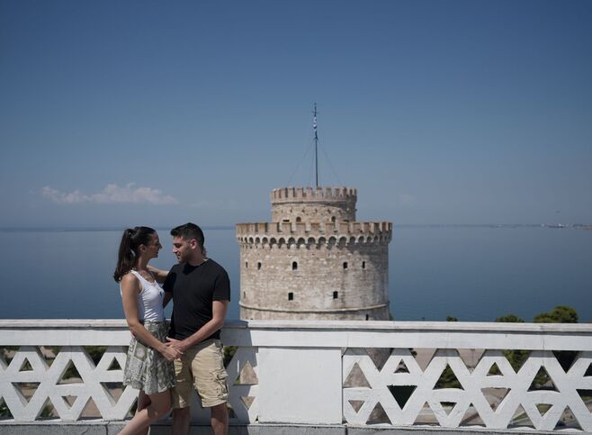 Thessaloniki is a city that invites you to walk it every hour of the day, with tree-lined avenues and a vibrant atmosphere.