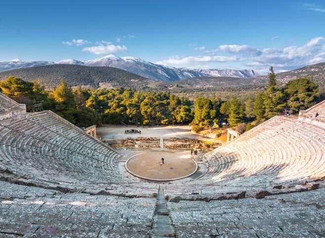 Ancient Epidaurus is most famous today for giving us the best-preserved ancient Greek theatre