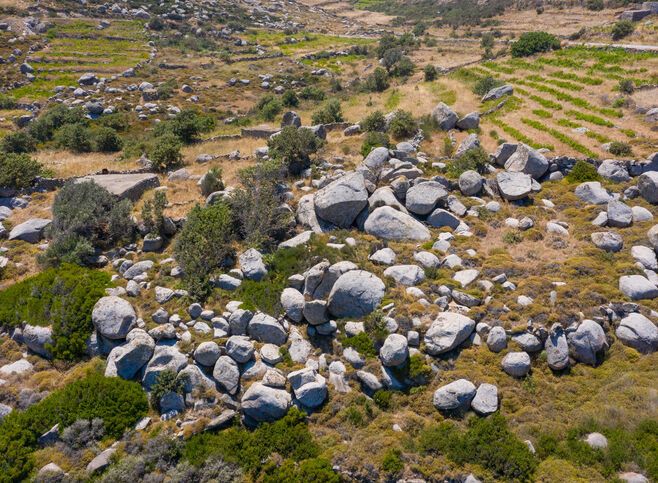 Volakes rocks near Volax village in Tinos