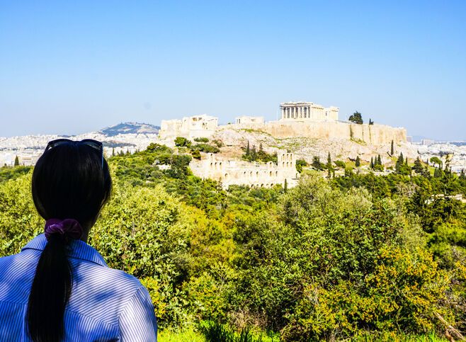 View of Acropolis from Filopappou Hill