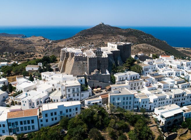 The Castle and Monastery of St John the Theologian in Patmos