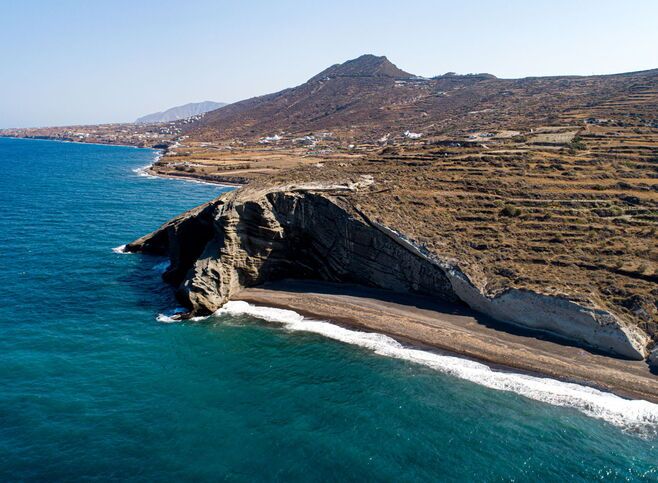 The most  most secluded and wild beach in Santorini