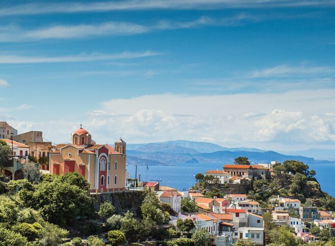 Cityscape of Kea, Greece