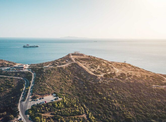 Temple of Poseidon Sounio Attica Greece